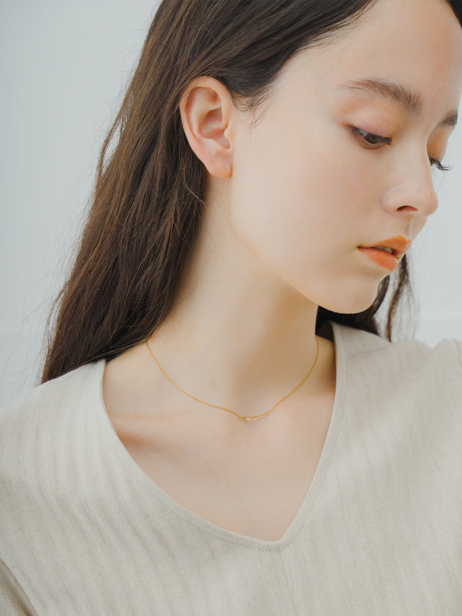 branch stone necklace 18N-PKGD – mm.（ミリ）｜ONLINE STORE