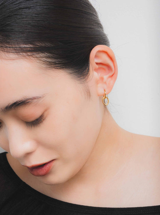 double hoop pierce 3P-GD