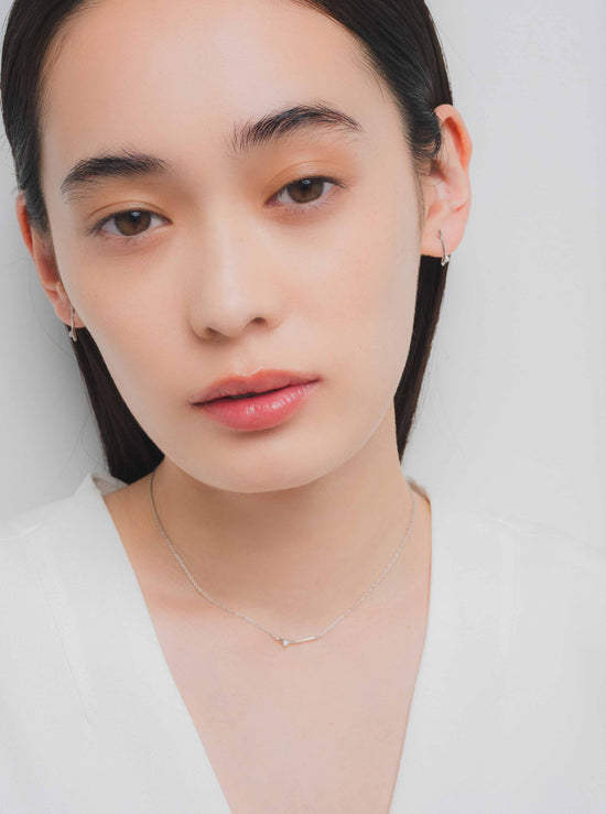 branch stone necklace 18N-SV　　