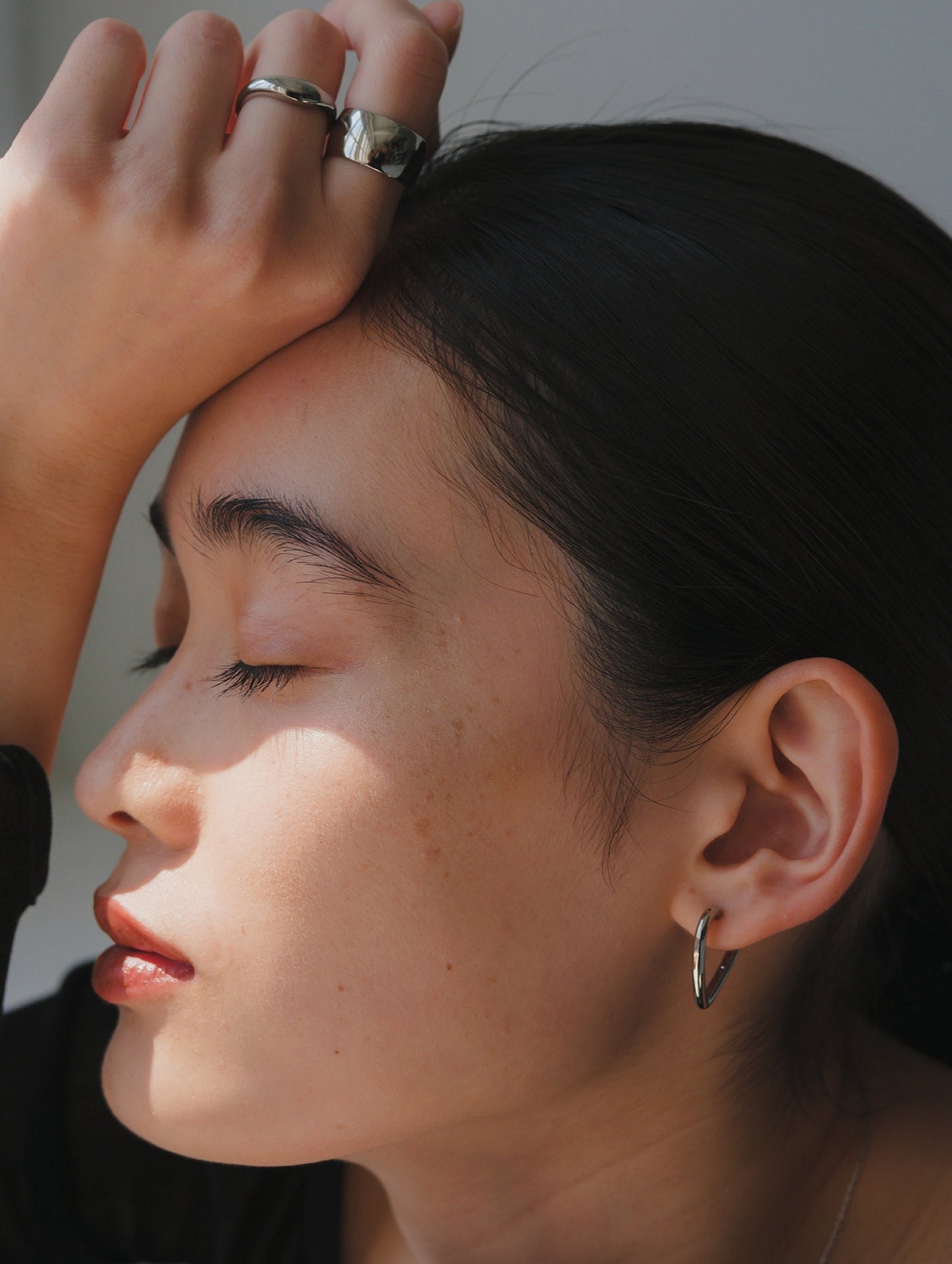 ハートフープピアス 60P-GD