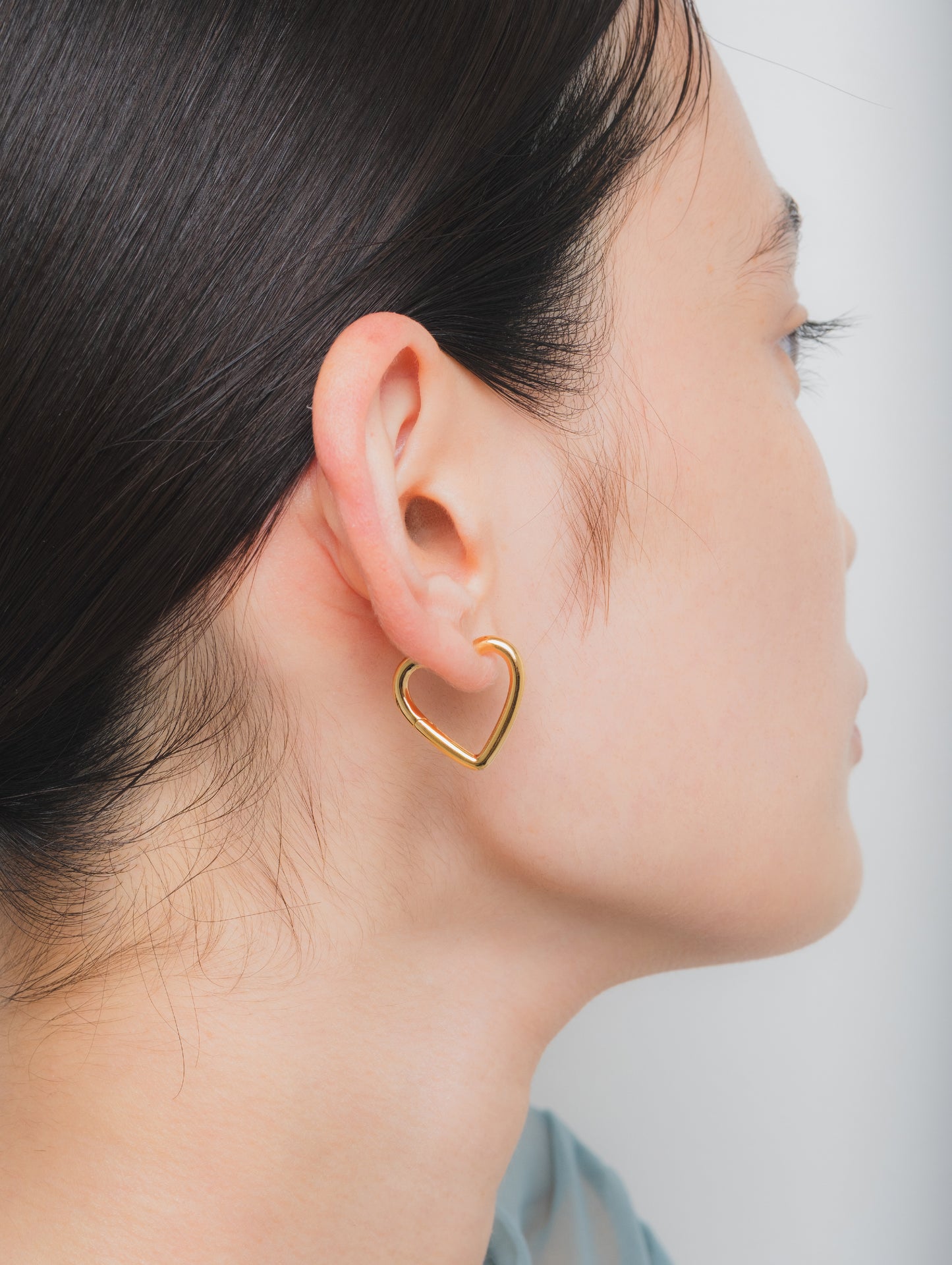 ハートフープピアス 60P-SV