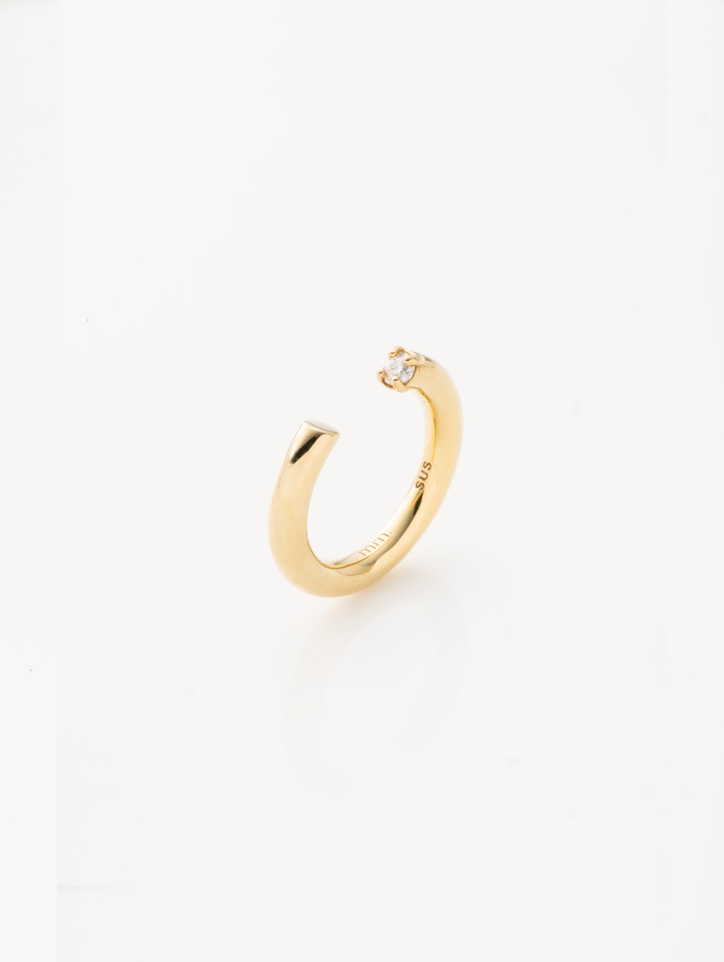 モアサナイト ピンキーリング  55PR-GD