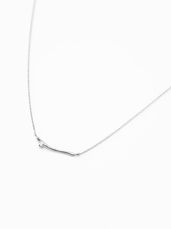 branch stone necklace 18N-SV　　