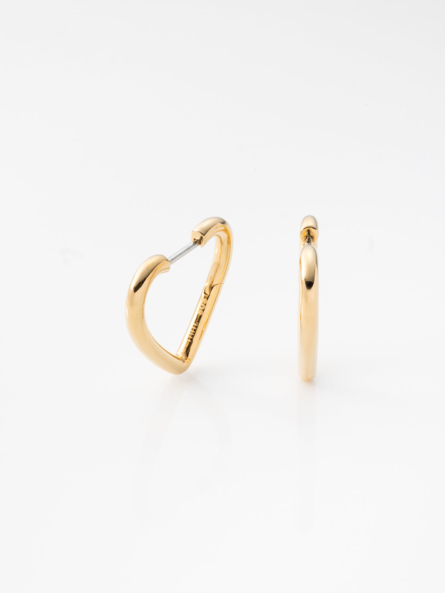 ハートフープピアス 60P-GD