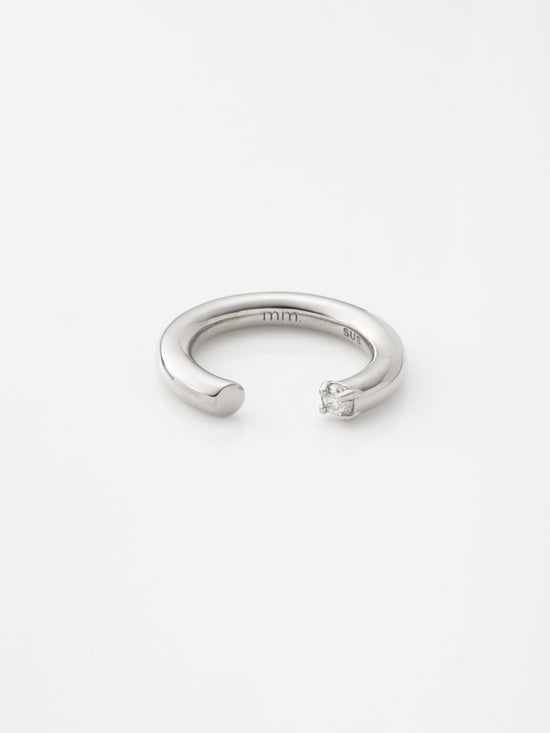 モアサナイト ピンキーリング  55PR-SV