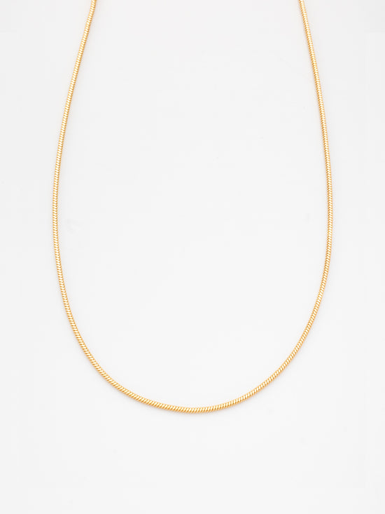 1ｍｍスネイクチェーンネックレス 44N-GD