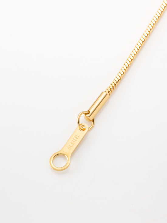 1ｍｍスネイクチェーンネックレス 44N-GD