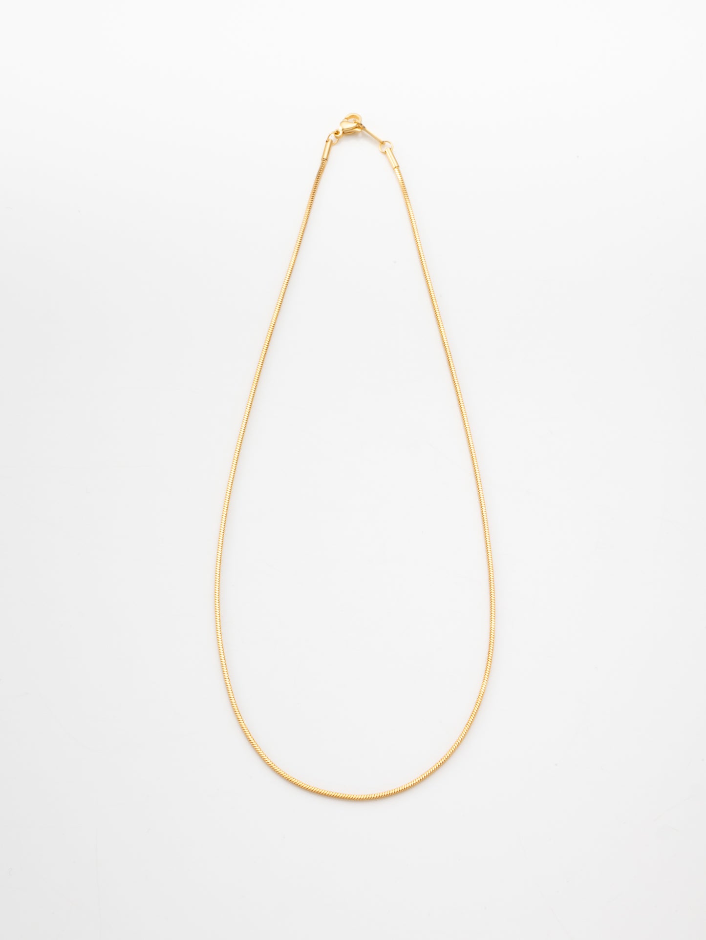 1ｍｍスネイクチェーンネックレス 44N-GD