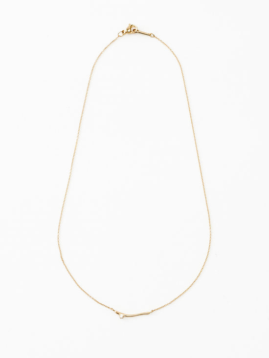 branch stone necklace 18N-GD　　