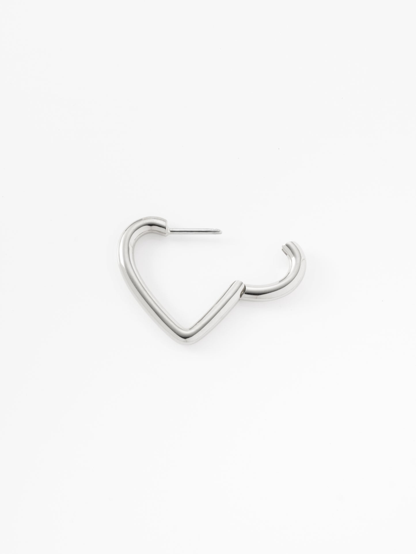 ハートフープピアス 60P-SV