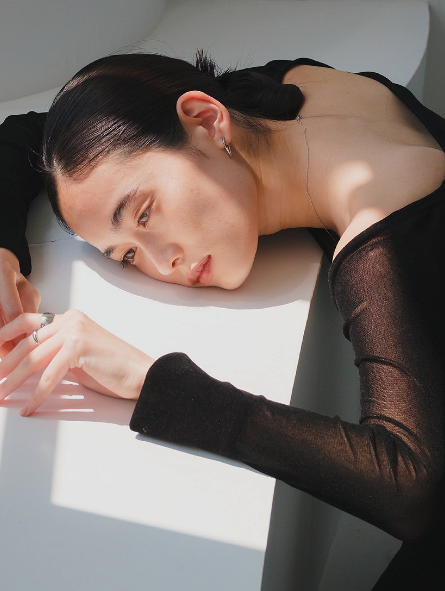 ハートフープピアス 60P-GD