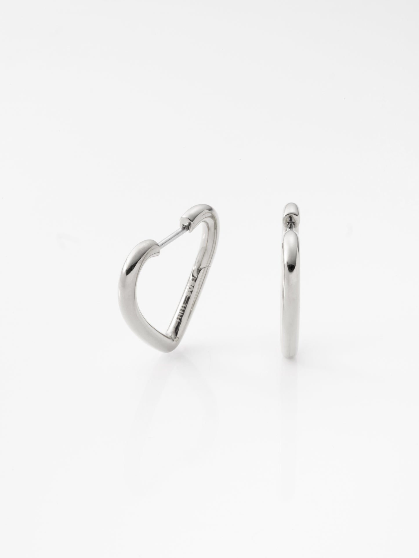 ハートフープピアス 60P-SV