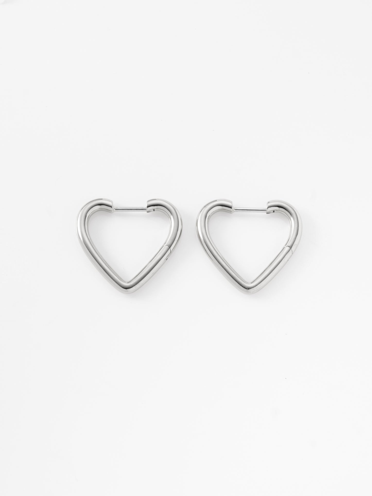 ハートフープピアス 60P-SV