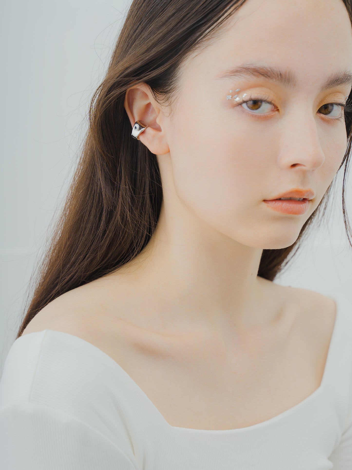 petal earring&ear cuff 4E-SV